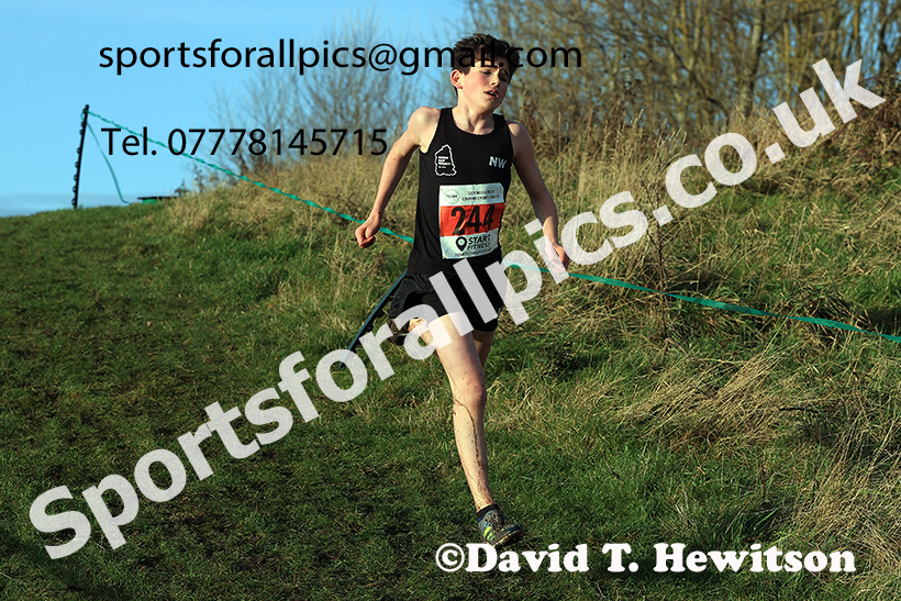 Boys under-15s 2024 NECAA Cross Country Champs., Temple Park, South Shields. Photo: David T. Hewitson/Sports for All Pics